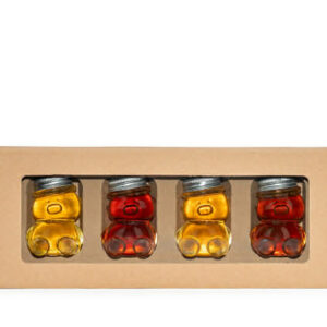 Mézes ajándokcsomag macis 4x50 g (akác, gesztenye, hárs, erdei)