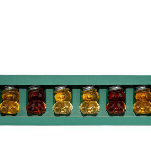 Mézes ajándokcsomag macis 6x50 g (akác, erdei, hárs, gesztenye, facélia, selyemfű)