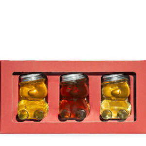 Mézes ajándokcsomag macis 3x100 g (akác, erdei, hárs)